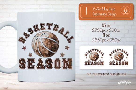 Basketball Season Quote Mug Wrap Png