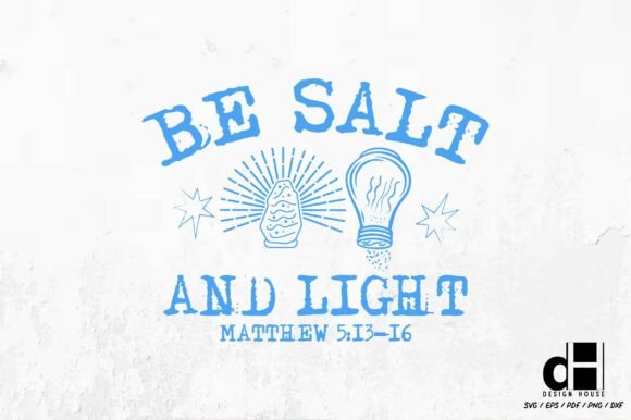 Christian Hand-drawn Salt and Light SVG