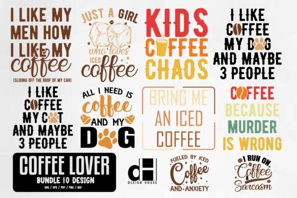 Coffee Lover Bundle SVG PNG