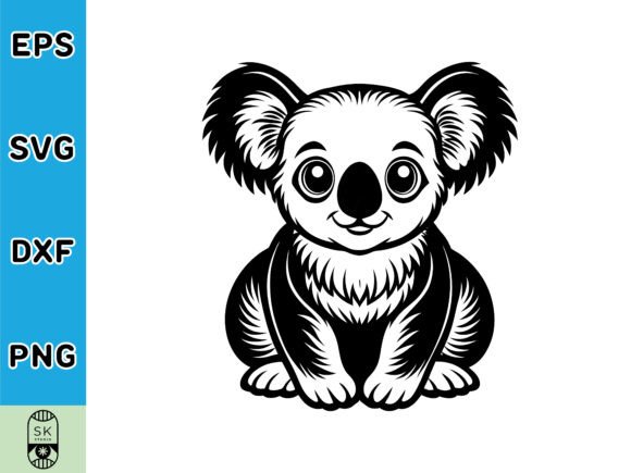 Cute Baby Koala Bear SVG