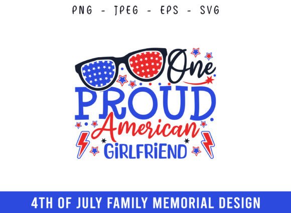 One Proud American Girlfriend SVG