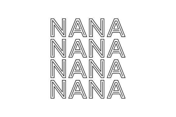 Retro Nana Svg Sublimation