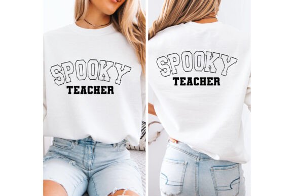Spooky Teacher SVG T Shirt Design