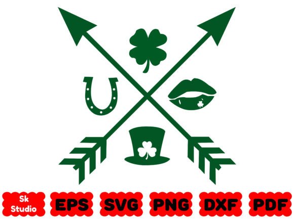 St Patrick's Day Arrow SVG