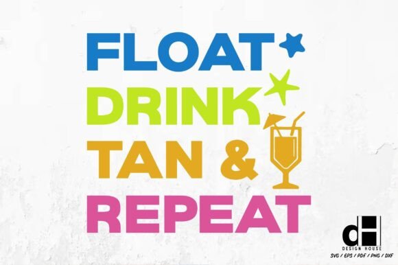 Summer Float Drink Funny SVG PNG