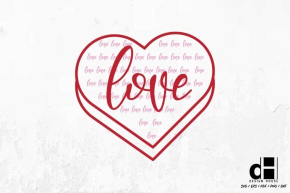 Valentine Love Heart SVG PNG